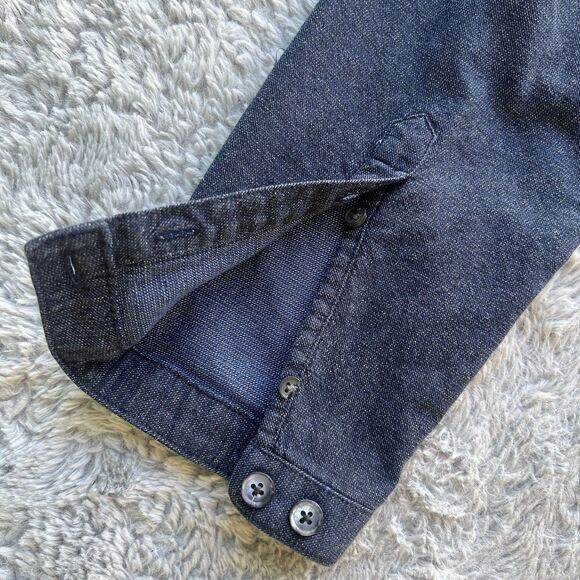 WON HUNDRED Men’s Petey A 1 Button Up Shirt Blue Size Large See Details - Picture 3 of 7